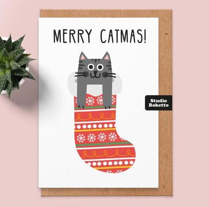 34+ Funny Cat Christmas Cards 2021