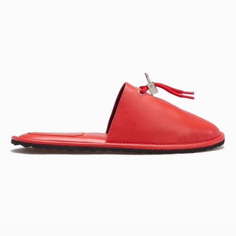 buscemi leather slippers