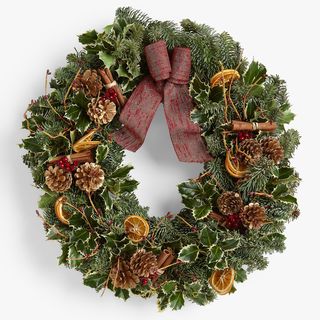 Real Christmas Wreath, Red