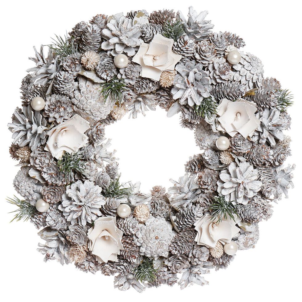 Preserved Frosted 13.3" Wreath