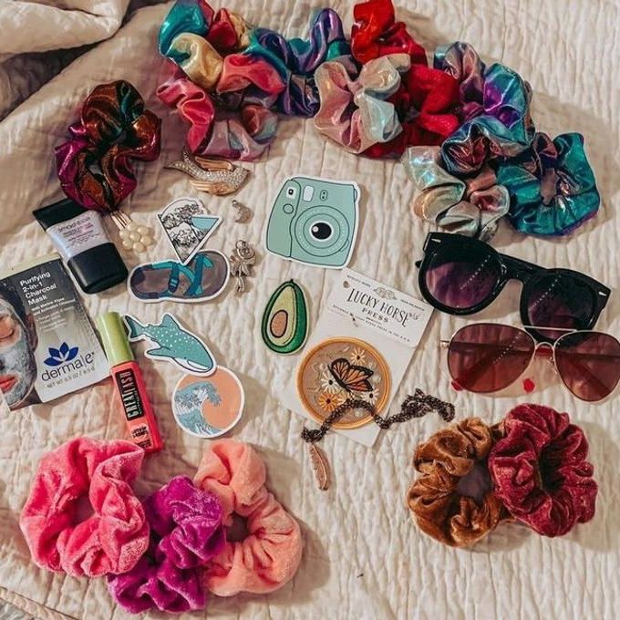 Fairy Decor Scrunchie Holder - Hair Accessories Organizer for Vsco Girls Stuff - Acrylic Hair Ties Organizer Room Decor for Teen Girls Gifts -9