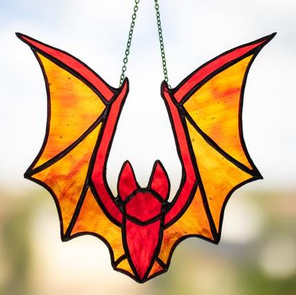 Stained Glass Bat