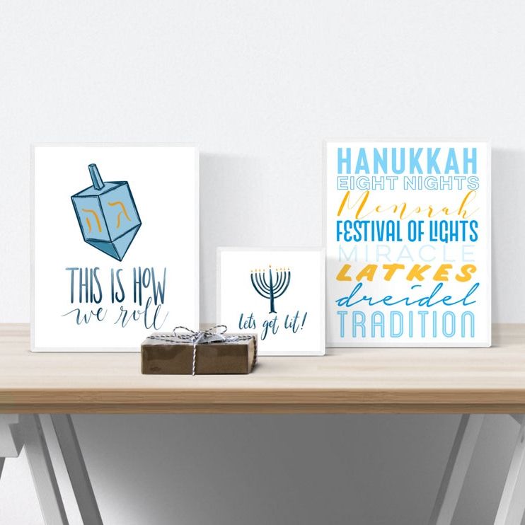 Printable Hanukkah Wall Art