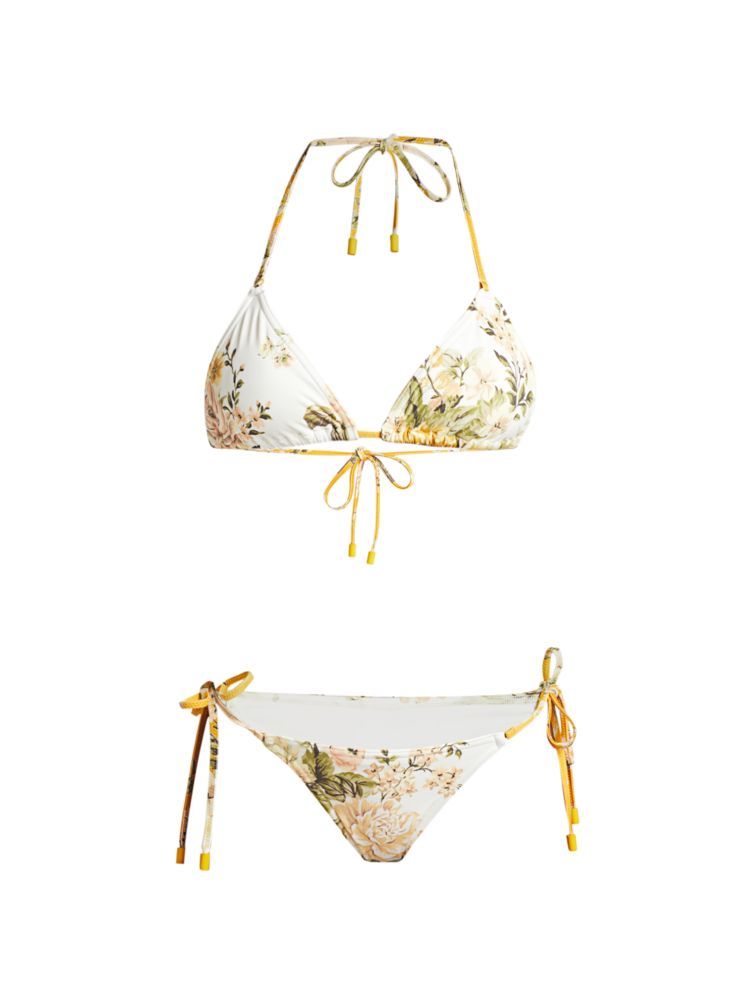 Amelie Two-Piece Floral Triangle Bikini Set