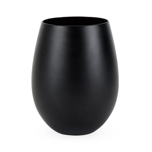 Stemless Wine Glass in Matte Black (Set of 2)