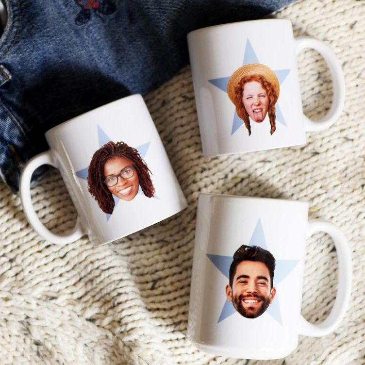 The Office Gifts, The Office Mug, Michael Scott Office Star Mug, the office  face mug, photo mug, custom photo mug, star