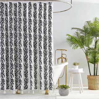 Vintage Palm Shower Curtain
