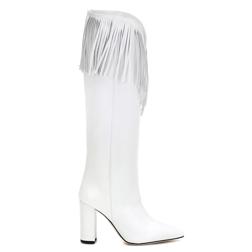 Fringed Leather Boots 