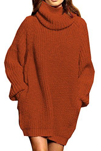 Oversized Turtleneck Sweater Dress