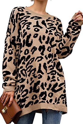 Leopard Print Pullover Dress