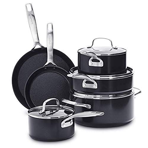 MSMK 5-Piece Pots and Pans set, Durable Non Stick Coating From USA, Kitchen  Cookware sets, even heating, comfortable handling, Induction Compatibility