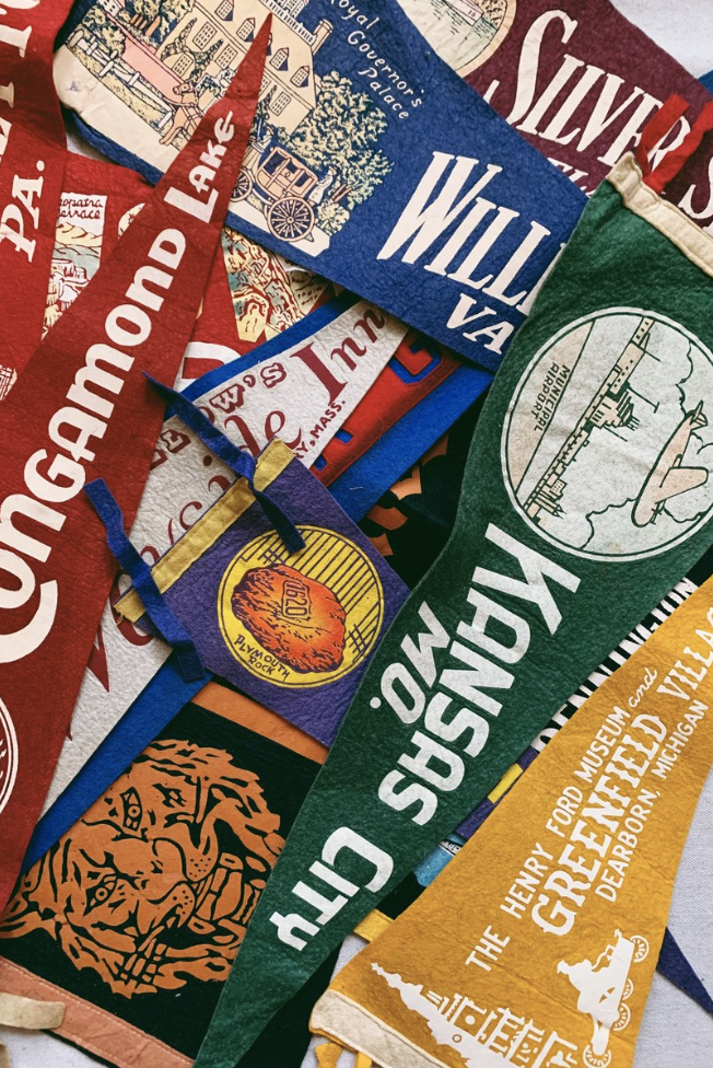 Vintage 1950’s-1970’s Travel Pennant