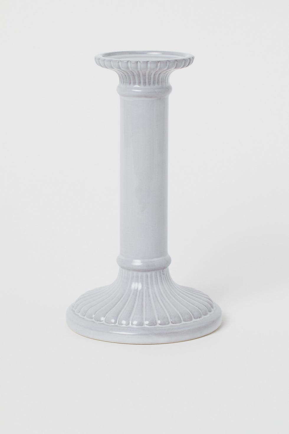 Tall ceramic candlestick