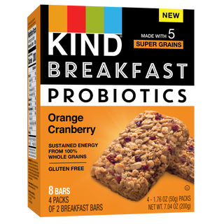 Breakfast Probiotics Bar, Orange Cranberry Breakfast Probiotics Bar, Orange Cranberry