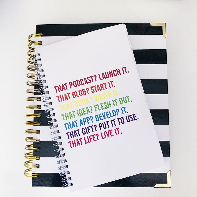 That Life? Live It Spiraled Notebook
