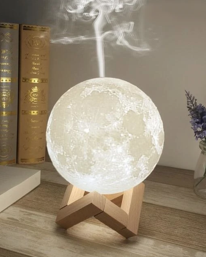 Wooden Goods Ultrasonic Moon Essential Oil Diffuser