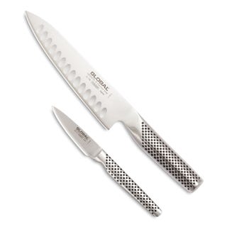 Global Hollow Edge Chef's Knife Set