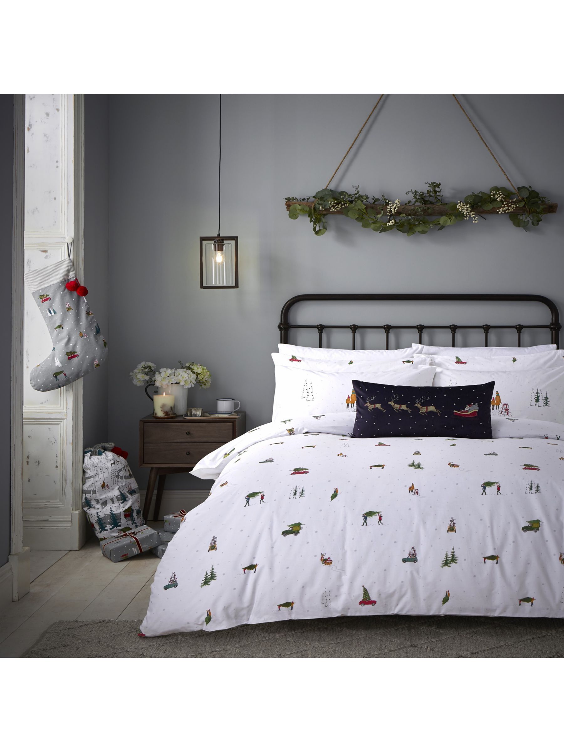 teddy fleece christmas duvet set