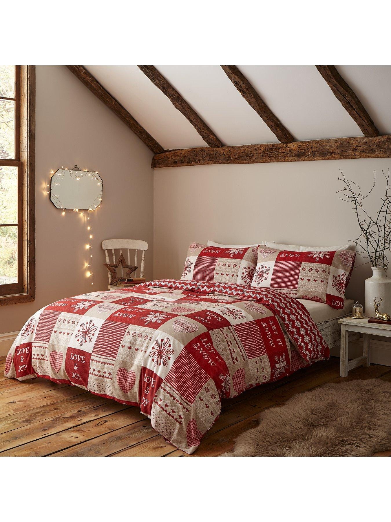 Let It Snow Christmas Duvet Cover Set