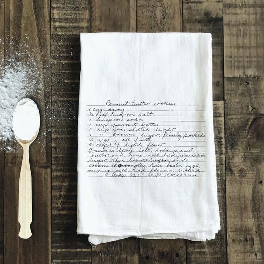 Handwritten Recipe Tea Towel