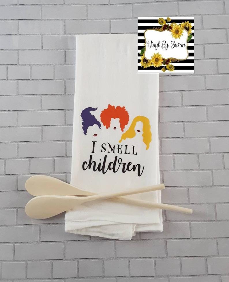 'Hocus Pocus' Inspired Halloween Tea Towel