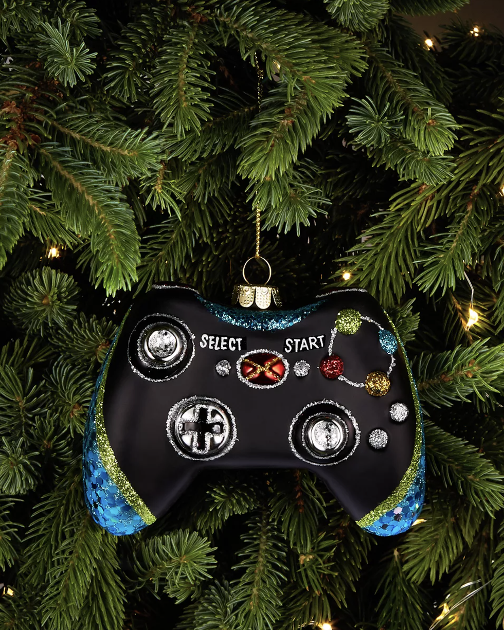 Game Controller Glass Ornament