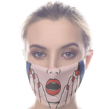 Fabric Pop Art Face Mask