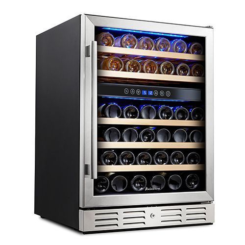 Dual-Zone 46-Bottle Wine Refrigerator 
