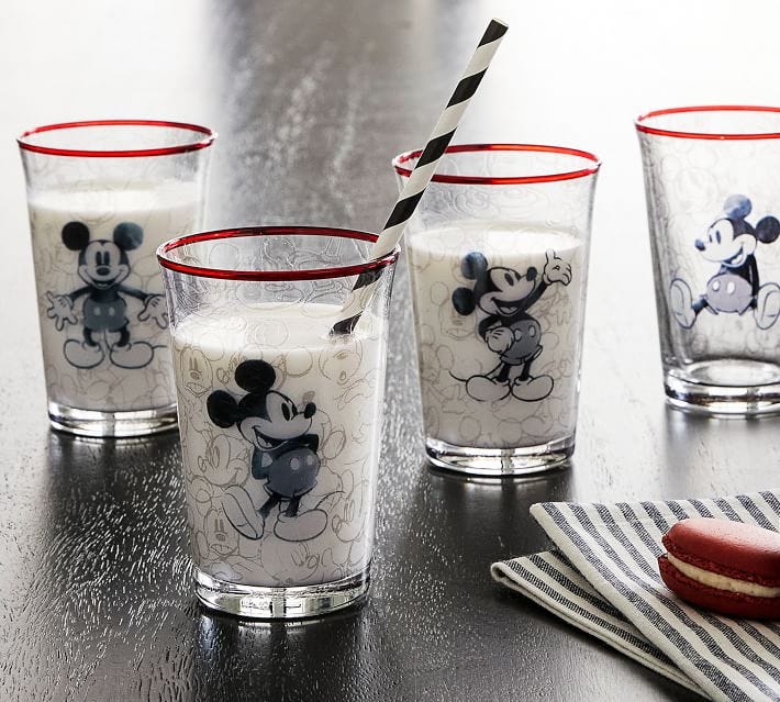 Mickey and Minnie Mouse Shot Glasses Pair, Adult Disney Souvenir Gifts for  Couples, 4.2 Inches