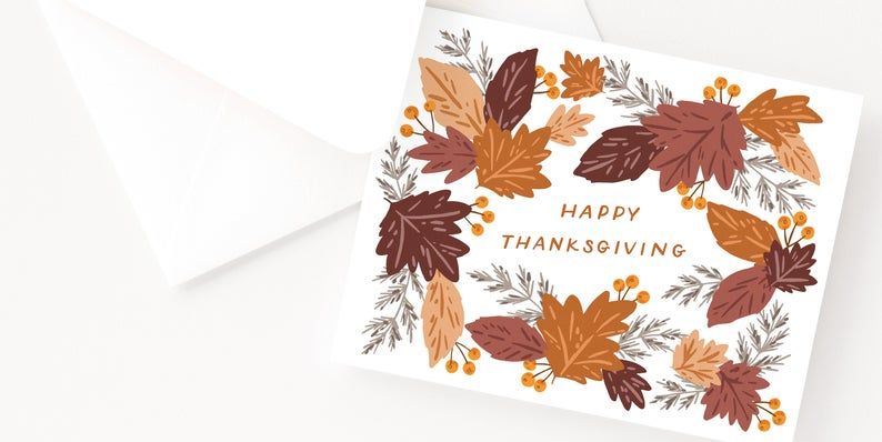 Happy Thanksgiving Card, Set of Eight