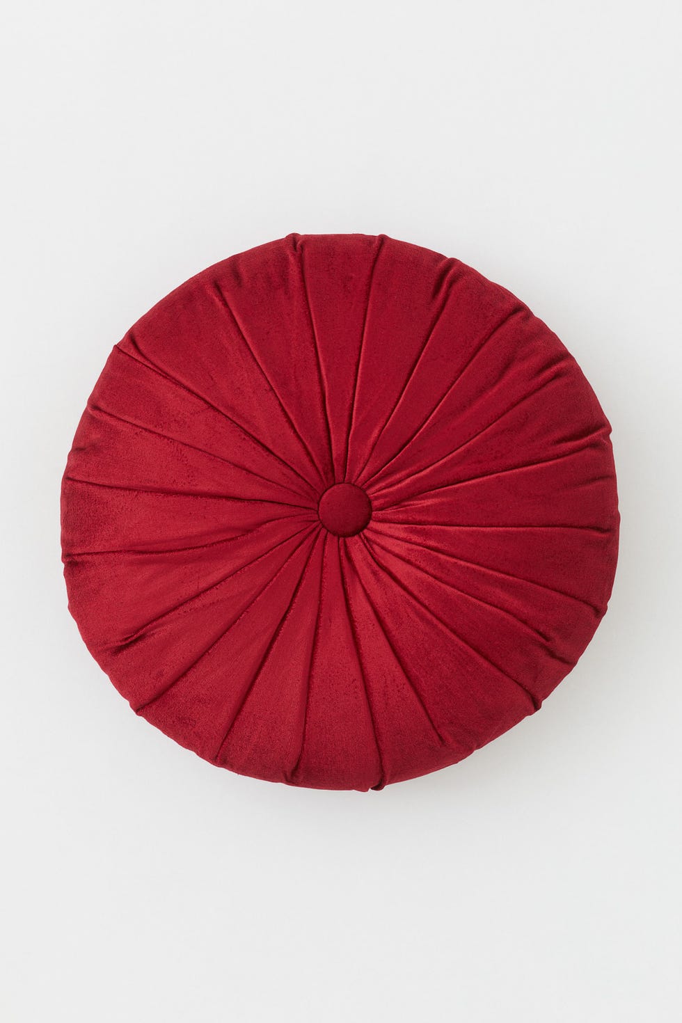 Round velvet cushion