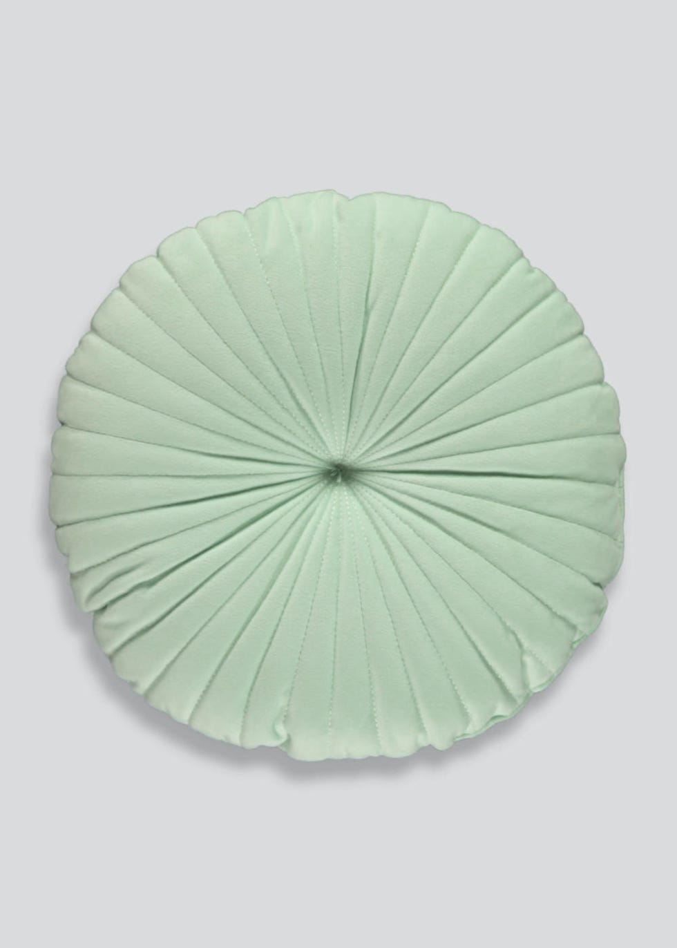 Round Pleated Velvet Cushion
