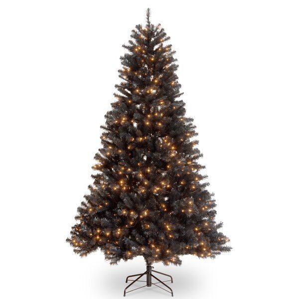 Pre-Lit Black Spruce Christmas Tree 