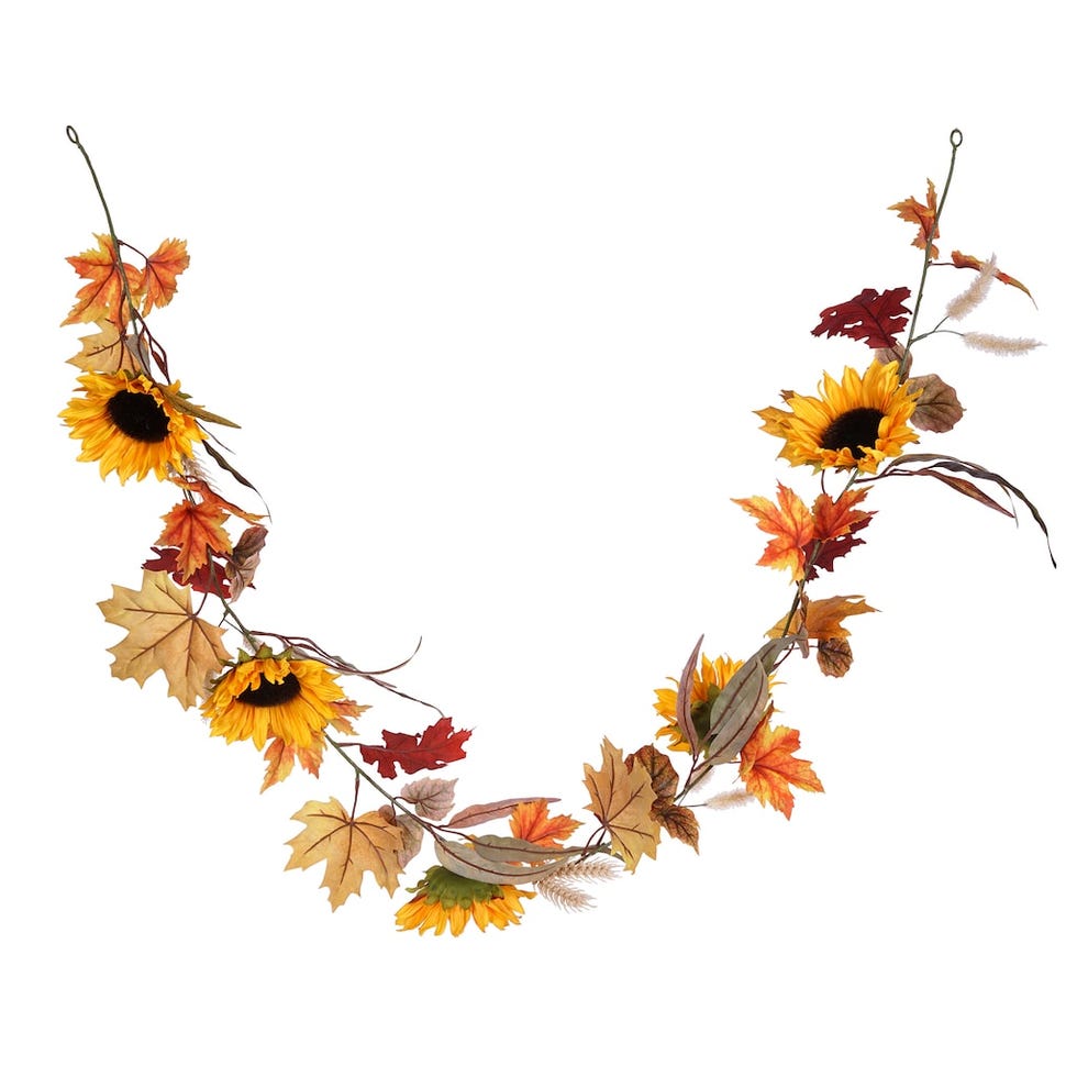 Wheat, Leaves & Sunflower Garland