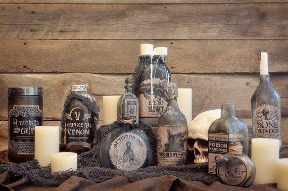 Halloween Apothecary Jar Labels