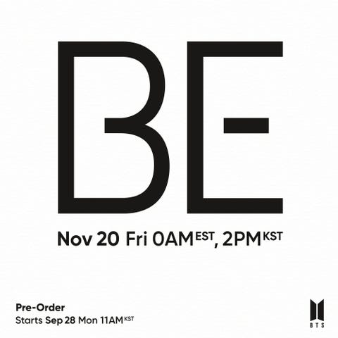 Bts S New Album Be Will Be Released In November How To Pre Order Be