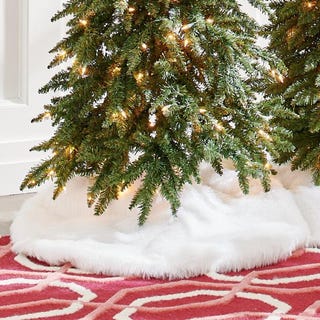 White Faux Fur Tree Skirt