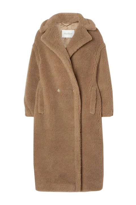 13 Best Teddy Bear Coats For Your Cozy Life, Cocoon Longline Faux Fur Teddy Coat