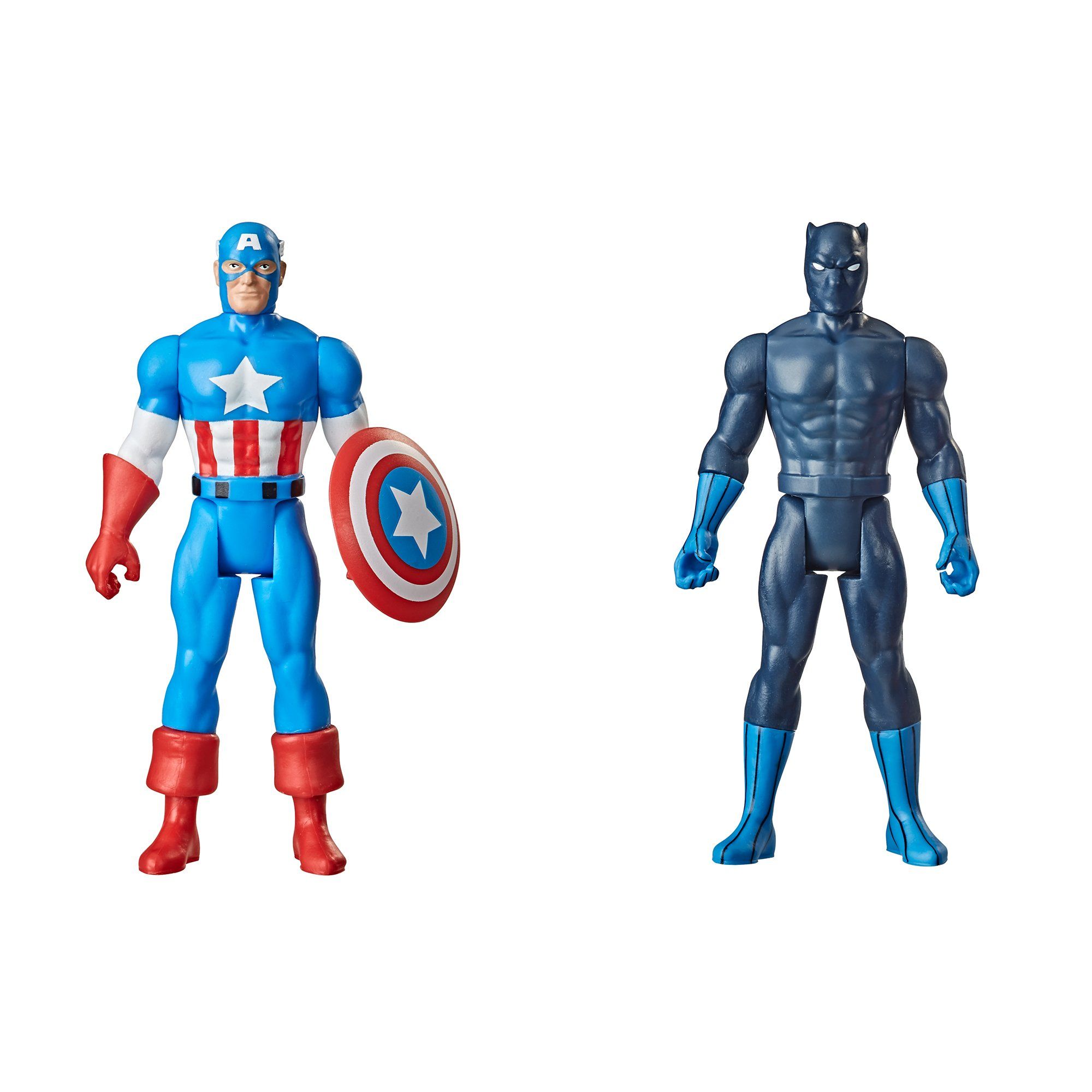 2Pcs PlaySkool CAPTAIN AMERICA & IRON-MAN Marvel Super Hero Figure 2.5" Boy Toy 