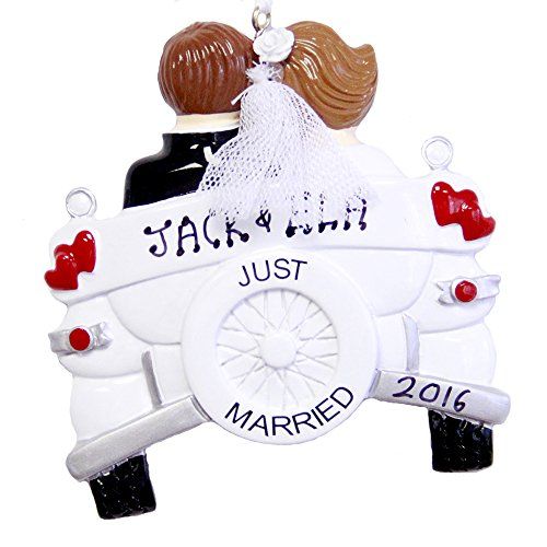 Just married 2016 store christmas ornament