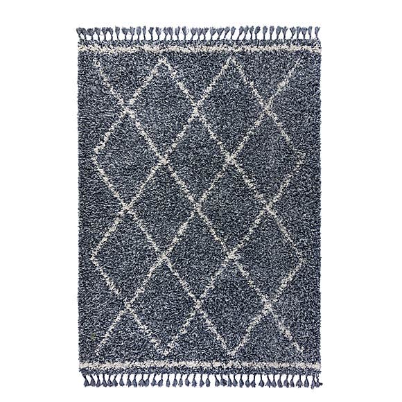 Berber Geometric Shaggy Rug