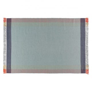 Large pastel hand-woven wool rug Large pastel hand-woven wool rug