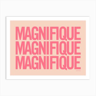 Magnifique Coralpink Art Print, £20