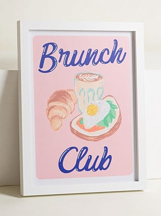 Brunch Club Diamond Dust Wall Art