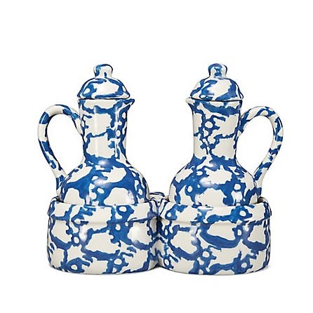 Spongeware Oil & Vinegar Set Spongeware Oil & Vinegar Set