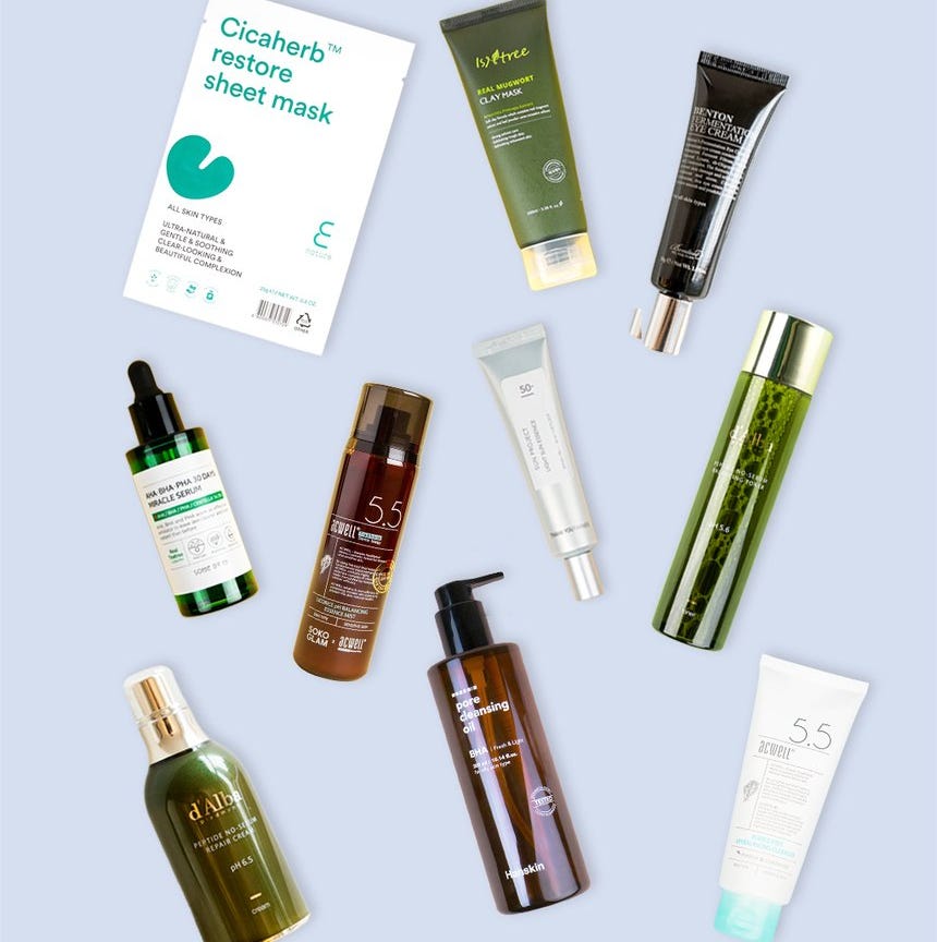 10-Step Korean Skin Care Routine Set 