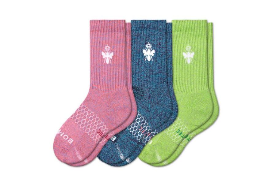 Bombas Youth All-Purpose Active Calf & Ankle Sock 6-Pack
