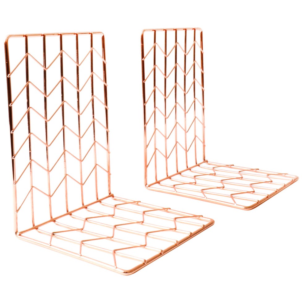 House by John Lewis Bookends, Rose Gold