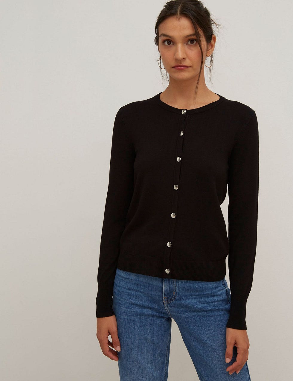 Crew Neck Cardigan