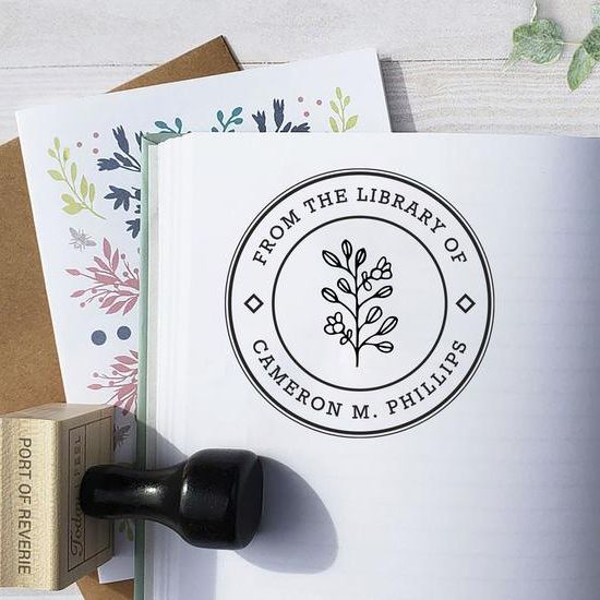 Personalized Library Stamp, 16 Gifts For Kids Who Love to Read